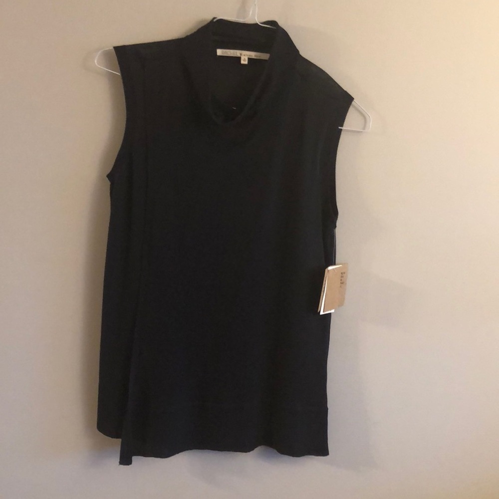 Rachel Roy Daydream Ink Sleeveless Tunic Top NWT Size Small Minimalist Chic